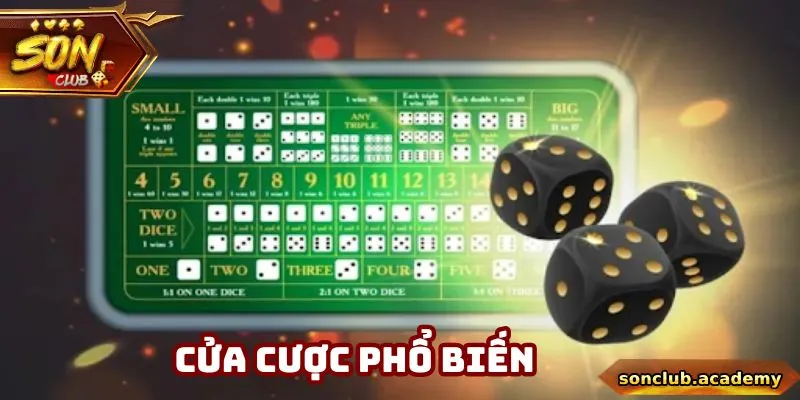 Chơi Tài Xỉu Online - 2 Phương Pháp Đánh Cược Chắc Thắng 2 3 loại cửa cược phổ biến khi chơi tài xỉu online