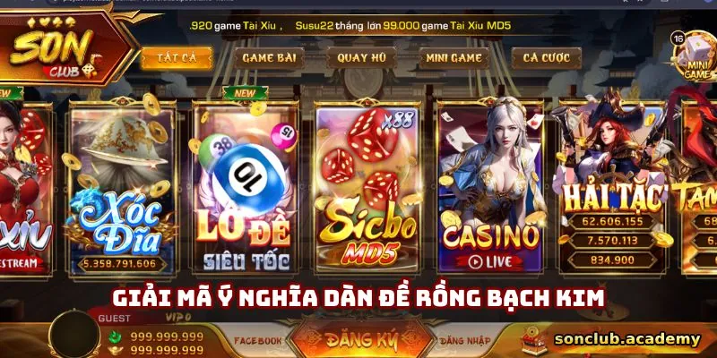 Giải mã ý nghĩa dàn đề rồng bạch kim